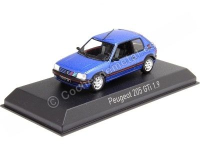 Cochesdemetal.es 1992 Peugeot 205 GTi 1.9 Azul Miami 1:43 Norev 471737