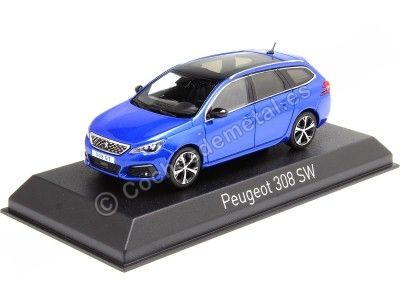 Cochesdemetal.es 2020 Peugeot 308 SW GT Azul Vertigo 1:43 Norev 473940