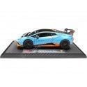 Cochesdemetal.es 2021 Lamborghini Huracan STO Azul Claro/Naranja 1:18 Rastar 63800