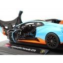 Cochesdemetal.es 2021 Lamborghini Huracan STO Azul Claro/Naranja 1:18 Rastar 63800