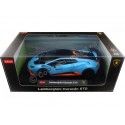 Cochesdemetal.es 2021 Lamborghini Huracan STO Azul Claro/Naranja 1:18 Rastar 63800