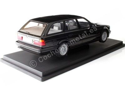 Cochesdemetal.es 1991 BMW 530i (E34) Touring Serie 5 Negro Metalizado 1:18 MC Group 18329 2