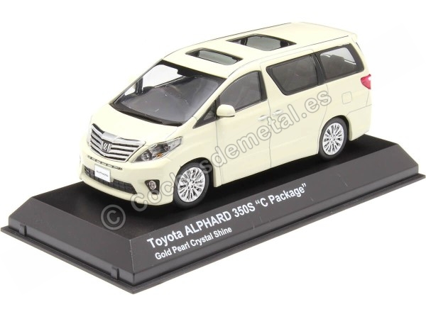 Cochesdemetal.es 2012 Toyota Alphard 350S "C Package" Blanco Perla 1:43 Kyosho 03646GL