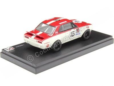 Cochesdemetal.es 1971 Nissan Skyline 2000 GT-R Racing (KPGC10) Nº15 Rojo/Blanco 1:43 Kyosho 03028C 2