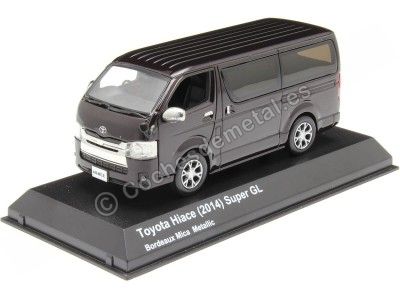 Cochesdemetal.es 2014 Toyota Hiace Super GL Burdeos Mica Metalizado 1:43 Kyosho 03861V