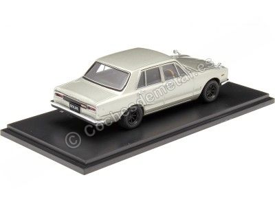 Cochesdemetal.es 1969 Nissan Skyline 2000 GT-R (PGC10) 4 Puertas Plateado 1:43 Kyosho 05511S 2