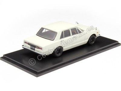 Cochesdemetal.es 1969 Nissan Skyline 2000 GT-R (PGC10) 4 Puertas Blanco 1:43 Kyosho 05511W 2