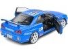 Cochesdemetal.es 2000 Nissan Skyline GT-R (R34) Streetfighter Calsonic Tribute Azul 1:18 Solino S1804307