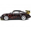 CARSDEMETAL.ES 2021 PORSCHE 911 (964) RWB RAUH-WELT AOKI Black avec décoration 1:18 SOLIO S1807507