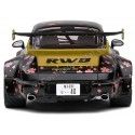 CARSDEMETAL.ES 2021 PORSCHE 911 (964) RWB RAUH-WELT AOKI Black avec décoration 1:18 SOLIO S1807507