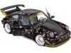 Cochesdemetal.es 2021 Porsche 911 (964) RWB Rauh-Welt Aoki Negro con Decoración 1:18 Solido S1807507