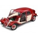 Cochesdemetal.es 1937 Citroen Traction 11CV Berlina Rojo/Beige 1:18 Solido S1800907