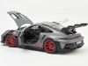 Cochesdemetal.es 2022 Porsche 911 GT3 RS Gris Artico/Rojo Pira 1:18 Norev 187350