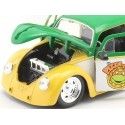 CARSDEMETAL.ES 1959 Volkswagen Drag Beetle + Michelangelo "Turtles Ninja" 1:24 Jada Toys 33741 253285002