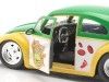 CARSDEMETAL.ES 1959 Volkswagen Drag Beetle + Michelangelo "Turtles Ninja" 1:24 Jada Toys 33741 253285002