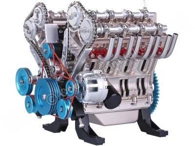 Cochesdemetal.es Kit de Montaje de Motor V8 de Cuatro Tiempos Teching DM118 2