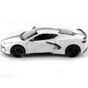 Cochesdemetal.es 2020 Chevrolet Corvette Stingray C8 Blanco 1:24 Motor Max 79360