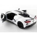 Cochesdemetal.es 2020 Chevrolet Corvette Stingray C8 Blanco 1:24 Motor Max 79360