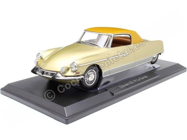 Cochesdemetal.es 1964 Citroen DS 19 "Le Dandy" Beige Metalizado/Bronce 1:18 Norev 181741