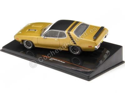 Cochesdemetal.es 1971 Plymouth GTX Runner Dorado Metalizado 1:43 IXO Models CLC529N.22 2