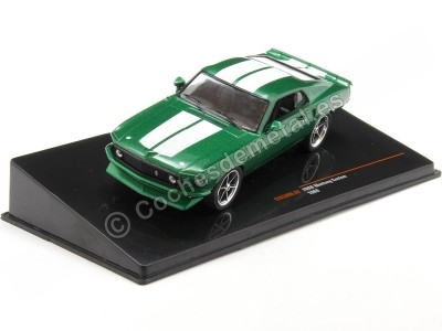 Cochesdemetal.es 1969 Ford Mustang Fastback Custom Verde Metalizado/Blanco 1:43 IXO Models CLC530N.22