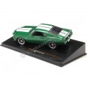 Cochesdemetal.es 1969 Ford Mustang Fastback Metallic Green Custom / Blanco 1:43 Ixo Modèles CLC530N.22