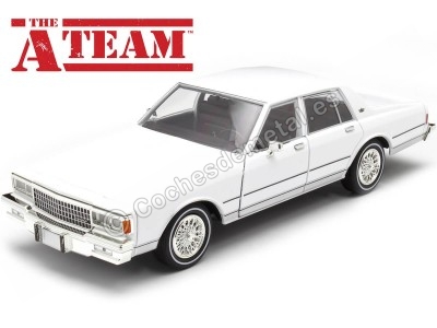 Cochesdemetal.es 1980 Chevrolet Caprice Classic "The A-Team. El Equipo-A" Blanco 1:24 Greenlight 84181