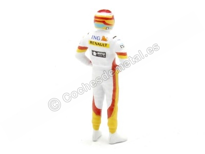 Cochesdemetal.es 2009 Figure Fernando Alonso Pilot F1 Equip Renault 1:43 CARTRIX CT077 2