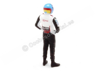 Cochesdemetal.es 2019 Figura Fernando Alonso Equipo Toyota Ganador 24h. LeMans 1:43 Cartrix CTVD9 2