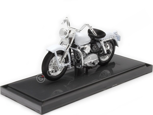 Cochesdemetal.es 1952 Harley-Davidson K Model Blanca 1:18 Maisto 18858