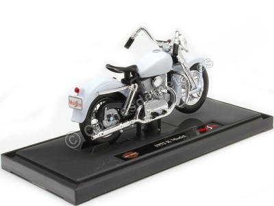 Cochesdemetal.es 1952 Harley-Davidson K Model Blanca 1:18 Maisto 18858 2