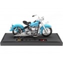 Cochesdemetal.es 1953 Harley-Davidson 74FL Hydra Glide Azul Claro 1:18 Maisto 20115