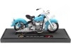 Cochesdemetal.es 1953 Harley-Davidson 74FL Hydra Glide Azul Claro 1:18 Maisto 20115