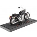 Cochesdememetal.es 1984 Harley-Davidson FXST Softail Negro Mate 1:18 Food 21914