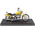 Cochesdemetal.es 2001 Harley-Davidson fxdwg dyna large glide amarilla 1:18 MAISTO 19139