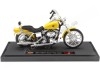 Cochesdemetal.es 2001 Harley-Davidson fxdwg dyna large glide amarilla 1:18 MAISTO 19139