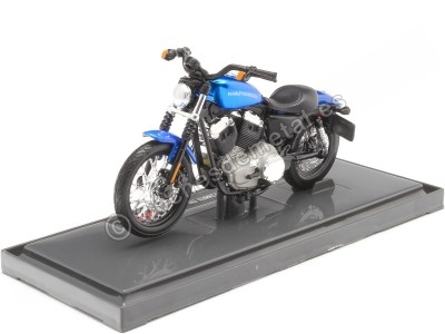 Cochesdemetal.es 2012 Harley-Davidson XL 1200N Nightster Azul 1:18 Maisto 18861