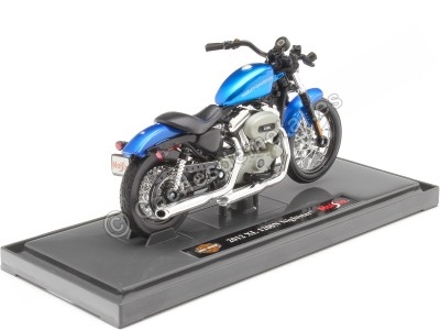 Cochesdemetal.es 2012 Harley-Davidson XL 1200N Nightster Azul 1:18 Maisto 18861 2