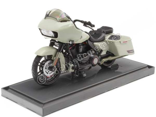 Cochesdemetal.es 2018 Harley-Davidson CVO Road Glide Gris Claro/Negro 1:18 Maisto 20110