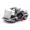 Cochesdemetal.es 1989 Delorean DMC 12 + Hover Board "Regreso Al Futuro II" 1:18 Hot Wheels Elite BCJ97