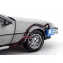 Cochesdemetal.es 1989 Delorean DMC 12 + Hover Board "Regreso Al Futuro II" 1:18 Hot Wheels Elite BCJ97