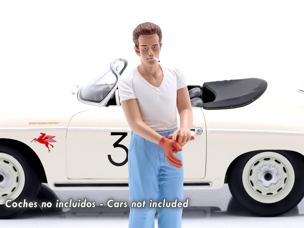 KKFIG004 - FIGURINE James Dean STANDING FOR PORSCHE 356 A