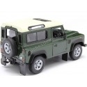 Cochesdemetal.es 2010 Land Rover Defender 90 TDI VERDE MILITAT 1:24 Welly 22498