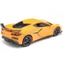 Cochesdemetal.es 2023 Chevrroet Corvette C8 Z06 Naranja 1:24 Welly 24120