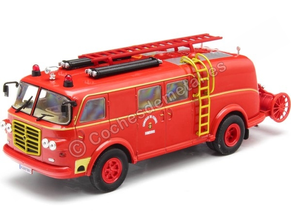 Cochesdemetal.es 1960 Pegaso Mofletes Z-203 Bomberos del Concello de Ferrol Rojo 1:43 Editorial Salvat SP32