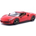 Cochesdemetal.es 2021 Ferrari 296 GTB Hybrid 830HP V6 Rojo 1:18 Bburago 16018