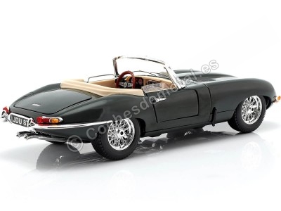 Cochesdemetal.es 1961 Jaguar Type "E" Cabriolet Verde 1:18 Bburago 12046 2