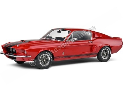 Cochesdemetal.es 1967 Ford Shelby Mustang GT500 Rojo Burdeos 1:18 Solido S1802909