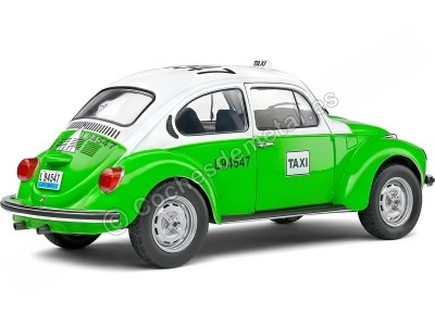 Cochesdemetal.es 1974 Volkswagen VW Beetle/Escarabajo 1300 Taxi Mexicano Verde/Blanco 1:18 Solido S1800521 2