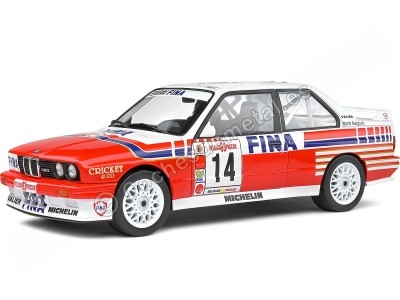 Cochesdemetal.es 1993 BMW M3 (E30) Procar Nº14 Duez "Fina" Blanco/Rojo 1:18 Solido S1801523